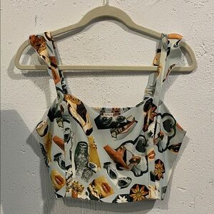 Aritzia Multicolor Printed Tank Top